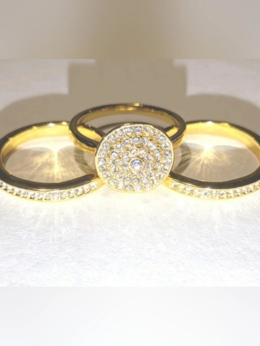 Womens 5ct Round Cut Lab Created Diamond Three Piece Wedding Ring Set Sz 10